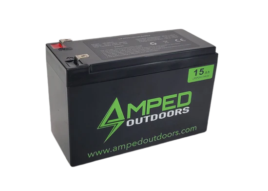Amped Outdoors 12V 15 AH Life PO4 Battery