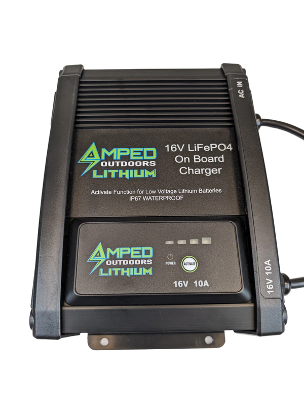 16V 80Ah LiFePO4 Battery - Bluetooth - IP67 Waterproof - On board Charger Included! IN STOCK