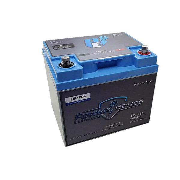 Power House Lithium 16V 48AH Deep Cycle Battery (2 Devices)